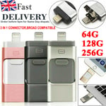 Usb I Flash Drive Disk Storage Memory Stick 64 128 256gb For Iphone X 6 7 8 Ipad