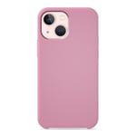 Coque silicone unie Soft Touch Rose compatible Apple iPhone 13 Mini - Neuf