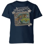 Scooby Doo Mystery Machine Psychedelic Kids' T-Shirt - Navy - 7-8 ans