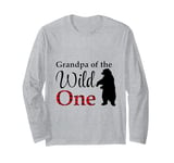 Grandpa of the Wild One Lumberjack Forest Baby 1st Birthday Long Sleeve T-Shirt