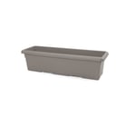 PLASTIKEN Jardinière rectangulaire - 80 X 33 cm - Taupe