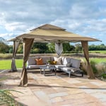 Got It Covered 4m x 4m Pop Up Gazebo Taupe