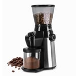 Electric Burr Coffee Grinder Blender Standing Stainless Steel 19 Settings Geepas