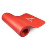 ProsourceFit Tapis de Yoga et de Pilates Extra épais de 1,27 cm et 2,5 cm Mixte Adulte, Red, 1/2"