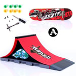 Tech Finger Skateboard Kit Finger Bike Bmx Mini Tvåhjulig Scooterbräda Skate Fingers Sport Träning Rekvisita Ramp Skate Park Leksaker Pop [DB] 113-A 24X10X10cm