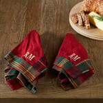 Riviera Maison Servietter Tartan-Classic 2pk rød