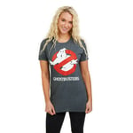 Ghostbusters Ladies - Logo - T-shirt - Dark Heather