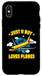 iPhone X/XS Aviation Airplane Just A Boy Who Loves Planes Case