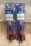 Oral-B Stages Power Disney Frozen II Kids Battery Toothbrush x 2