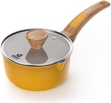 Ekau Essential Sauce Pan with lid 16cm - Marigold