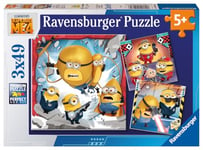 Ravensburger - Puzzle Enfant - Lot de 3 puzzles 49 pièces - Toujours méchant - Moi Moche et Méchant 4 - Fille ou garçon dès 5 ans - Puzzle de qualité supérieure - 3 posters inclus - Humour - 12001061