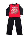 Boys Nightwear Arsenal Football Official Red & Black Multi Print Pyjamas Set.5-6