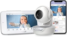 Hubble Nursery Pal Premium 5" Touch Screen Video Baby Monitor w/ Smartphone App