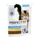 Perfect Fit Junior <1 Complete Dry Cat Food for Junior Cats Under 1 Year, Rich in Chicken, 4 x 750g