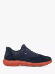 Geox Nebula 2.0 Low Cut Trainers, Navy/Brick