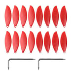 AUCUNE PENIVO Kit hélice Anafi, Couleur pour Parrot Anafi 4K HDR Camera Drone Replacement Blades Accessoires (16pcs Rouge)