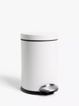 John Lewis Soft Close Bathroom Pedal Bin, 3L