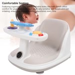 Infant Shower Chair Rollover Proof Temperature Sensing Baby Bath Stool Secure