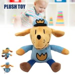 Plush Leksak Hund Man Fylld Dock Mjuk Kastkudde Dekorationer Barn - 22cm