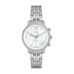 Fossil Neutra Montre pour Femmes, Mouvement chronographe, Bracelet en Acier Inoxydable ou en Cuir