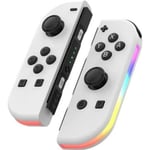 M-3 - Manette de jeu Bluetooth Joycon pour Nintendo Switch, gauche et droite, lumière RVB, vibration de révei