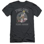 Wonder Woman This Girl Plays Rough DC Comics Adult T-Shirt