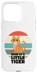 Coque pour iPhone 15 Pro Max Chat orange tigre rayures animal maman petit félin