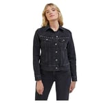 Lee Women's Rider Denim Jacket, Black, L