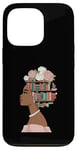 Coque pour iPhone 13 Pro Black History Livre éducatif Melanin Queen Afro Women