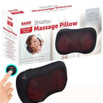 Electric Shiatsu Back Massager Massage Pillow Heat Neck Lumbar Foot Car Cushion