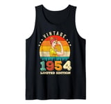 70th Birthday 1954 Limited Edition Vintage 70 Year Old Women Tank Top