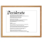 Wee Blue Coo Desiderata Placidly Noise Haste Quote Ehrmann Framed Wall Art Print