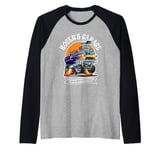 Roger's Garage Hotrod Classic Car Design for the Name Roger Raglan Baseball Tee