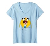 Womens Adventure Time Finn and Jake Big Sword V-Neck T-Shirt