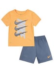 Nike Infant Boys Dropset Short Set - Grey, Grey, Size 24 Months