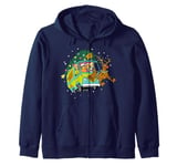 Christmas Scooby Doo Mystery Machine Reindeer Gang Zip Hoodie