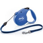 flexi Basic Laisse rétractable pour Chien jusqu'à 20 kg Bleu Taille M 5 m