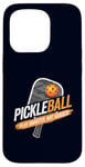 Coque pour iPhone 15 Pro Pickleball Play Smarter Not Harder Funny pour hommes et femmes