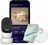 Owlet Dream Sock & Cam 2 Bundle in Mint Pulse rate and Oxygen level monitor