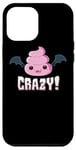 Coque pour iPhone 12 Pro Max Batshit Crazy Vampire Bat Poo Emoticon Halloween Costume