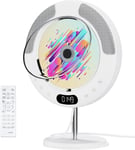 Bluetooth Lecteur Cd Avec Bouton Tactile Lecteur Cd Mural Home Desktop Music Lecteur Cd Avec Haut - Parleur Double Hi-Fi Intégré, Écran Led, Radio Fm, Aux In Out