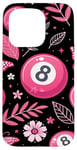 iPhone 15 Pro Retro Pink Lucky Disco 8 Ball For Women Case