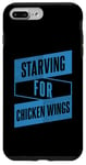 Coque pour iPhone 7 Plus/8 Plus Restauration rapide amusante et graphique de Starving For Chicken Wings