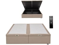 Sommier 160 x 200 Premium Swift électrique 160x200 velours gris D65