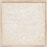 Atmosphera Créateur D'intérieur - Déco murale Inspiration orientale en Bois blanchie 60 x 60 cm - Atmosphera