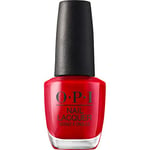 OPI Classic Nail Polish | Long-Lasting Luxury Nail Varnish | Original High-Performance | Big Apple Red, 15 ml