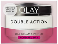 Olay Double Action Moisturiser Day Cream & Primer Normal Dry Skin Classic 50ml