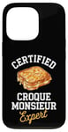 Coque pour iPhone 13 Pro Croque Monsieur Expert Food Lover Homme, Femme, Enfant