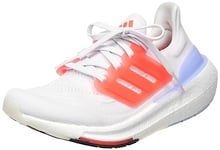 ADIDAS Ultraboost Light J Sneaker, FTWR White/Solar Red/Solar Red, 37 1/3 EU