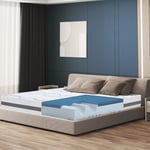 Matelas à mémoire de forme 80 x 240 22 cm de haut Tissu hypoallergénique et respirant Propriétés orthopédiques et automodelantes Produit en Italie